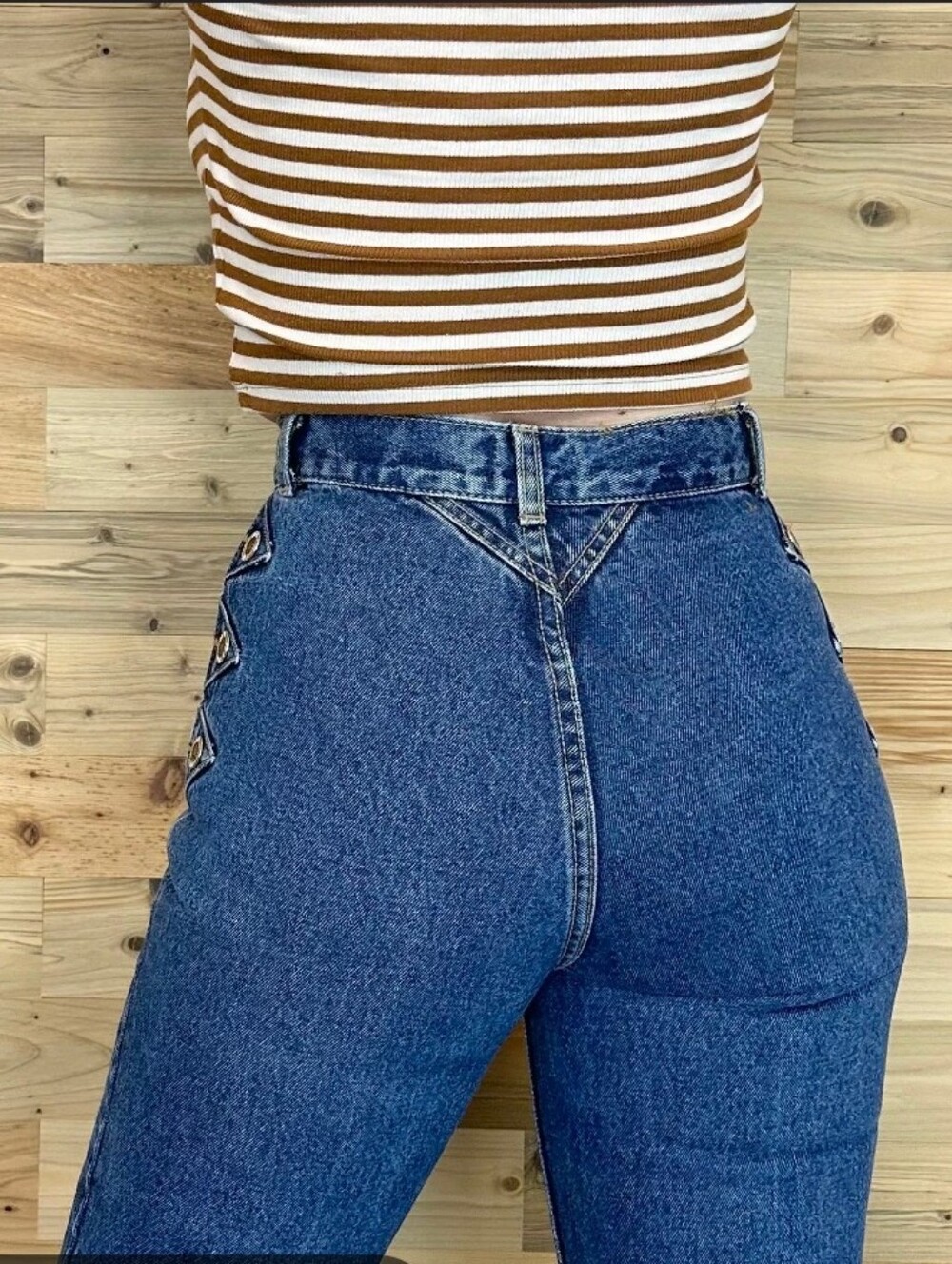 Lawman Western Vintage Lee Bootcut Jeans in Dark Blue
